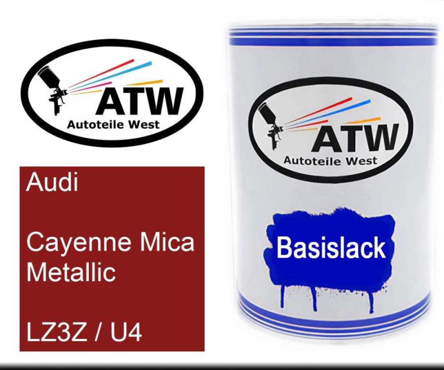 Audi, Cayenne Mica Metallic, LZ3Z / U4: 500ml Lackdose, von ATW Autoteile West.